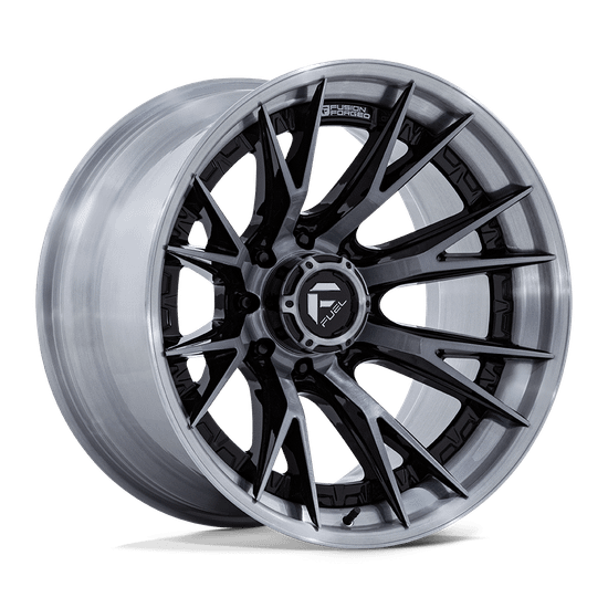 Fuel 1PC 402 8x165.1 22x10 -18 GLOSS BLACK BRUSHED DARK TINT