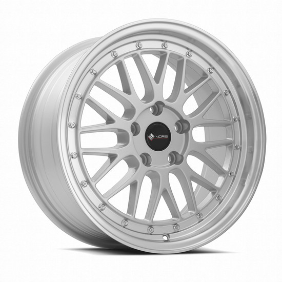 Vors VR8 4x114.3 17x8 +35 Silver Machined Lip