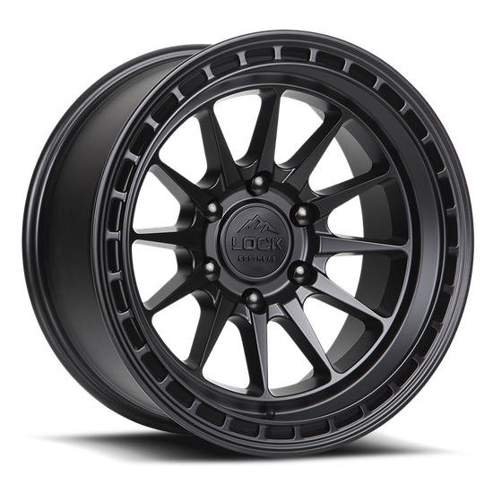LOCK OFFROAD BAJA 5x120 17x8 +40 Matte Black W Matte Black Ring
