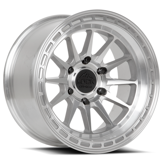 LOCK OFFROAD BAJA 5x127 17x9 +12 Machine With Clear Coat