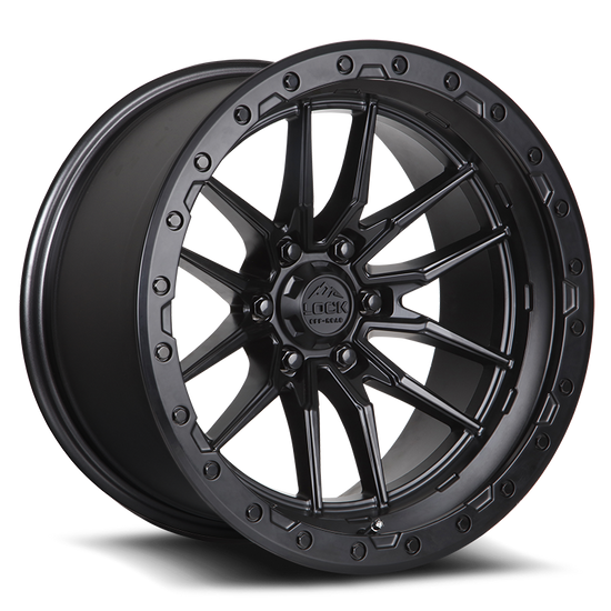 LOCK OFFROAD KRAWLER 8x165.1 20x9 +1 Matte Black W Matte Black Ring