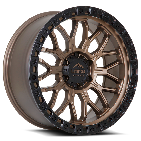 LOCK OFFROAD COMBAT 6x135 20x9 0 Matte Bronze W Matte Black Ring