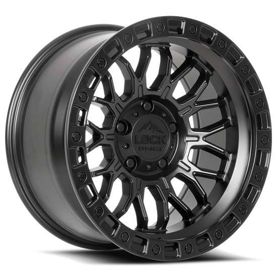 LOCK OFFROAD COMBAT 8x165.1 20x10 +18 Matte Grey W Matte Black Ring