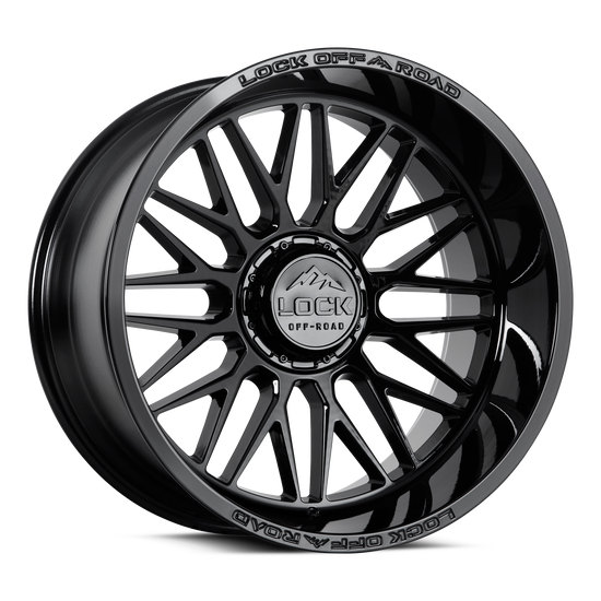 LOCK OFFROAD INVADER FORGED BEADLOCK 17x9 +12 Matte Black Forged