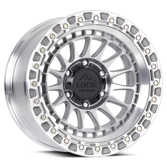 LOCK OFFROAD MOJAVE 6x139.7 17x9 +12 Machine With Clear Coat
