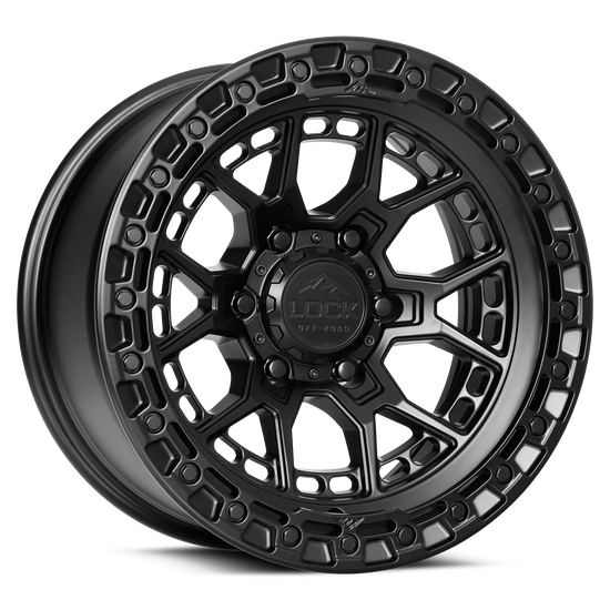 LOCK OFFROAD COMMANDO 8x165.1 20x10 +18 Matte Bronze W Matte Black Ring