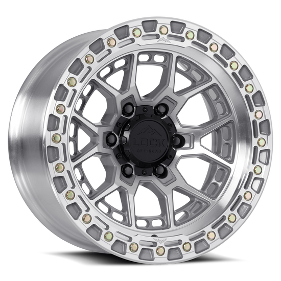 LOCK OFFROAD COMMANDO 6x139.7 17x9 0 Machine With Clear Coat