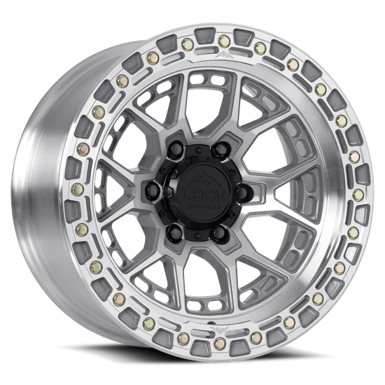 LOCK OFFROAD COMMANDO 8x165.1 20x10 +18 Machine With Clear Coat