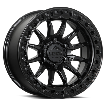 LOCK OFFROAD TRAIL 6x139.7 20x9 +1 Matte Black W Gloss Black Ring