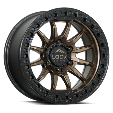 LOCK OFFROAD TRAIL 6x135 20x9 +20 Matte Bronze W Matte Black Ring