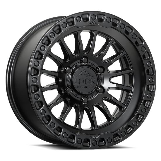 LOCK OFFROAD GRIT 6x139.7 17x9 +12 Matte Black W Matte Black Ring