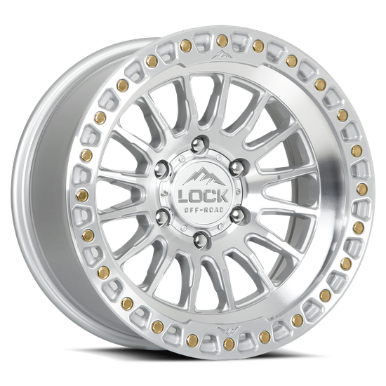 LOCK OFFROAD GRIT 6x135 17x9 +1 Machine With Clear Coat