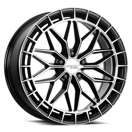 KATANA RACING KR12 5x114.3 18x8 +40 Glossy Black Machine Face