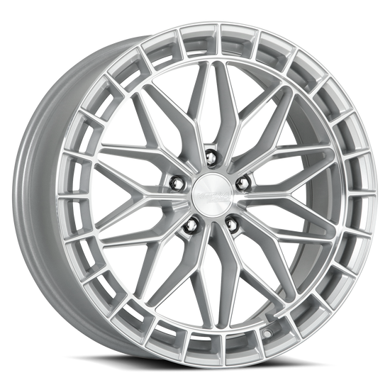 KATANA RACING KR12 5x100 18x8 +40 Glossy Silver Machine Face