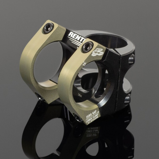 Renthal V2 Apex Stem 31.8 x 31 mm. - Black/AluGold - STM123-02-005-01 Photo - Primary