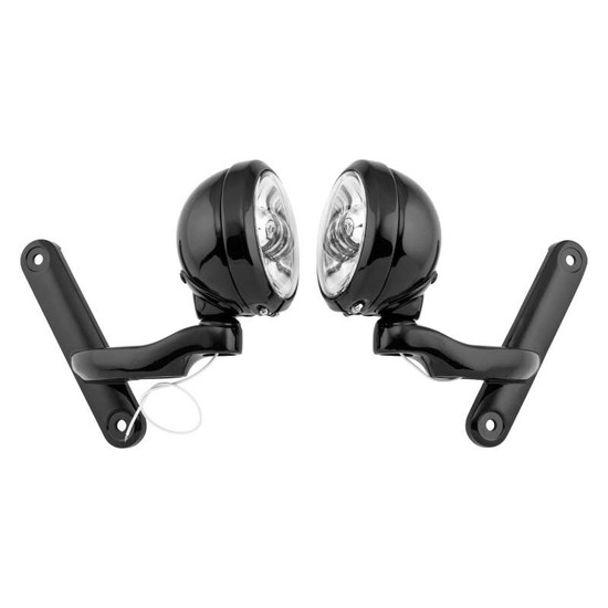 Letric Lighting 4.5in Passing Lamps Blk/Chr - LLC-PLB-BC Photo - Primary