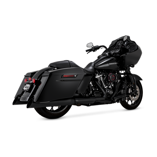 Vance & Hines HD Touring Backslash 450 Slip-on Exhaust - Wrinkle Black - 46766 Photo - Primary