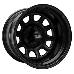 Black Rock 942B Black D-Window 5x120.65 15x8 -19 Matte Black