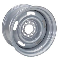 Boyd Coddington Steel Rally Multi Leg 5X4.50 15x8 -6 Silver