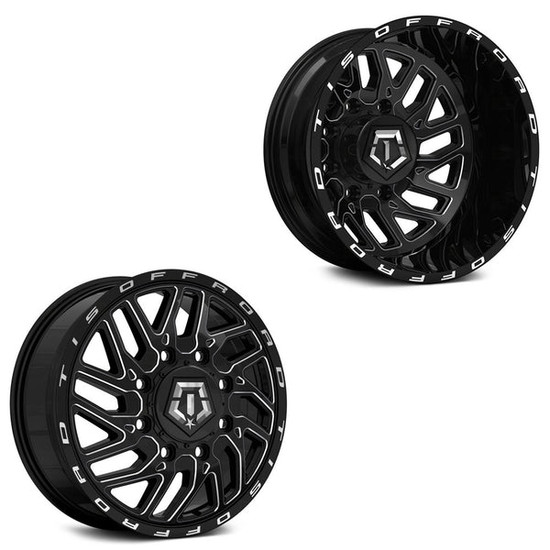 TIS 544B Dually Inner 8X210 22x8.25 115 Gloss Black