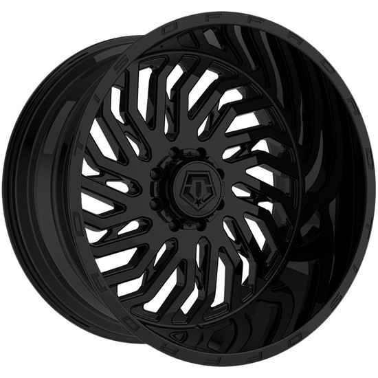 TIS 561B 8X6.50 24x14 -76 Gloss Black w/Lip Logo