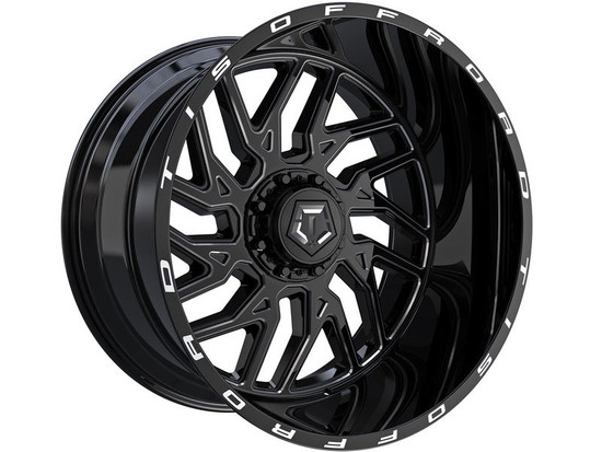TIS 544BM 6X135 24x12 -51 Gloss Black Milled
