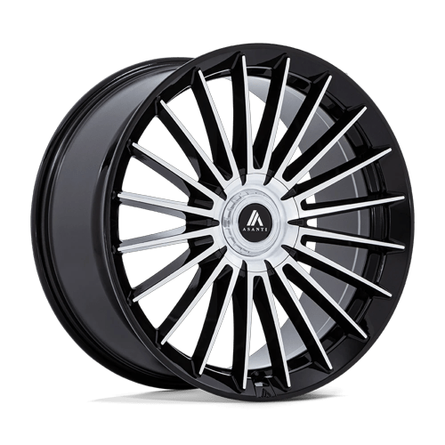 Asanti Black VICEROY BLANK 20x10.5 +15 Gloss Black W/ Machined Face