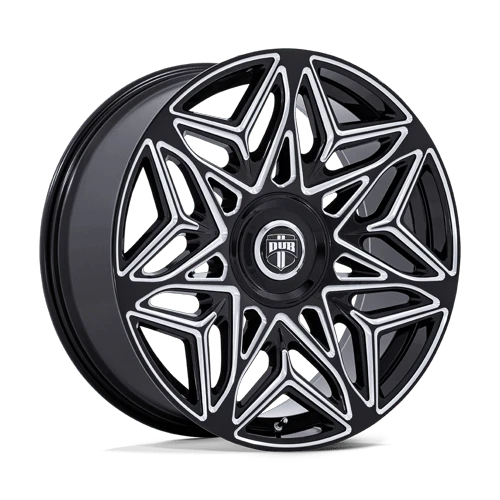 DUB 1PC ANOMALY 5x115 / 5x120 24x10 +15 Gloss Black Milled