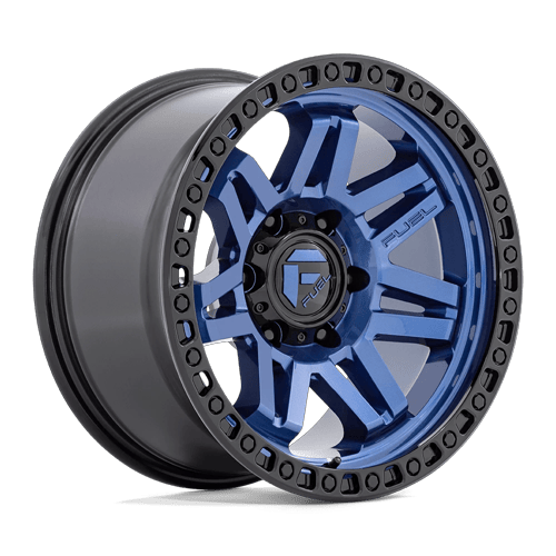 Fuel 1PC SYNDICATE 6x139.7 17x9 +1 Dark Blue W/ Black Ring