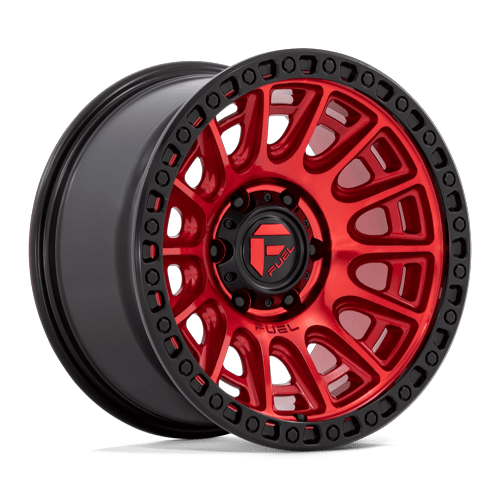 Fuel 1PC CYCLE 6x139.7 17x9 +1 Candy Red W/ Black Ring