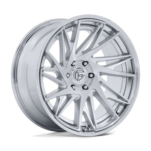 Fuel 1PC DYNAMO 6x139.7 22x9.5 +20 Gloss Silver Brushed W/ Chr-lp