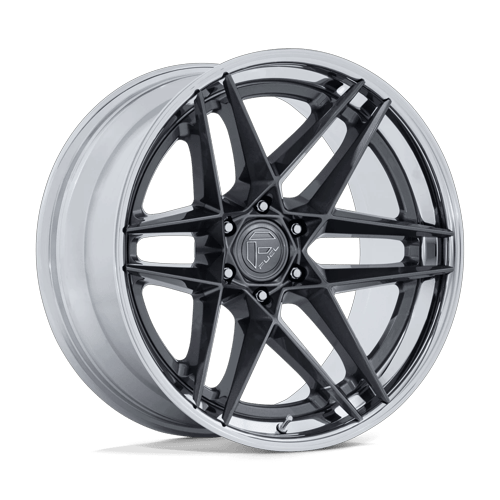 Fuel 1PC FLIGHT 6x139.7 20x9 +1 Gloss Gunmetal W/ Chrome Lip