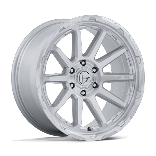 Fuel 1PC CIRCUIT 6x135 17x8.5 +25 Gloss Silver W/ Machined Face