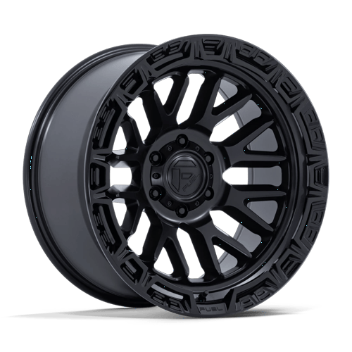 Fuel 1PC RAIL 6x135 20x10 -18 Matte Black W/ Gloss Black Lip