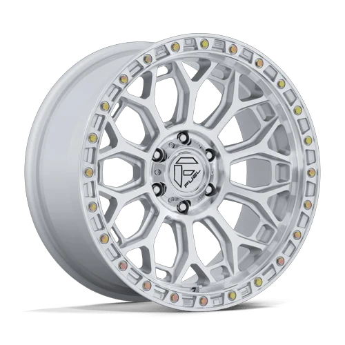 Fuel 1PC TALON 5x127 17x8.5 +25 Gloss Silver W/ Machined Face