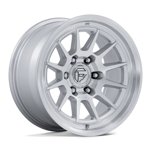 Fuel 1PC SPUR 6x139.7 17x9 +1 Gloss Silver W/ Machined Face