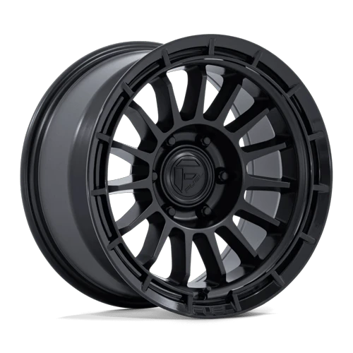 Fuel 1PC ASCEND 6x114.3 17x8.5 +25 Matte Black W/ Gloss Black Lip
