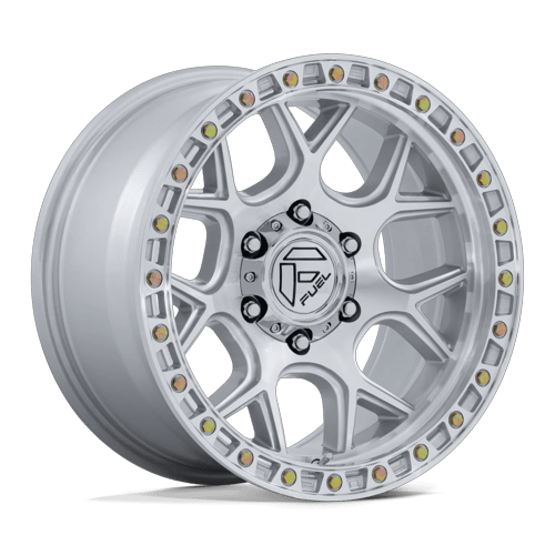 Fuel 1PC PUMA 5x127 17x9 -12 Gloss Silver W/ Machined Face