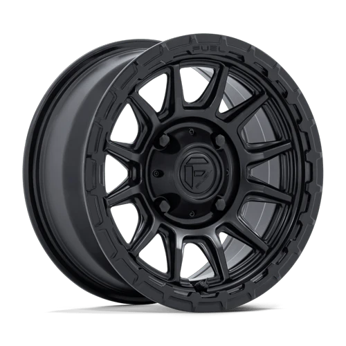 Fuel UTV PISTON UTV 4x137 15x7 +38 Matte Black W/ Gloss Black Lip