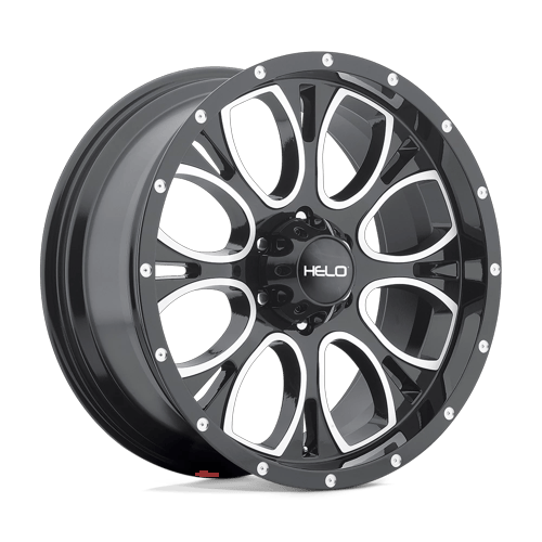 Helo HE879 5x127 17x9 -12 Gloss Black Machined & Milled