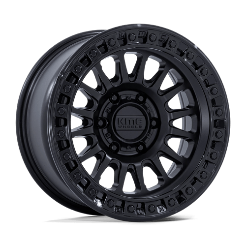 KMC IMS 8x180 20x9 +0 Matte Black W/ Gloss Black Lip