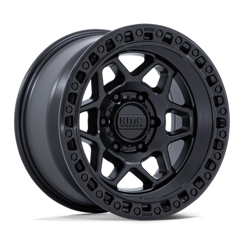 KMC TORX 5x127 17x8.5 +0 Matte Black W/ Gloss Black Lip