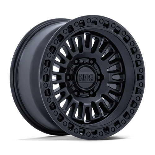 KMC AZTEC 6x120 17x8.5 +0 Matte Black W/ Gloss Black Lip