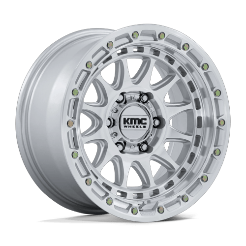 KMC CRUX 6x114.3 17x8.5 +25 Gloss Silver W/ Machined Face