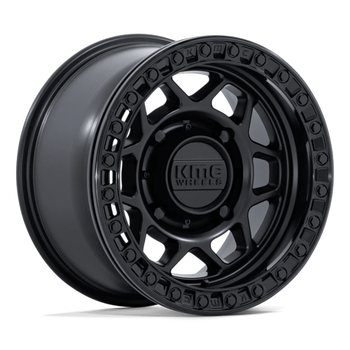 KMC Powersports TORX UTV BEADLOCK 5x114.3 15x8 +0 Matte Black W/ Gloss Black Rg