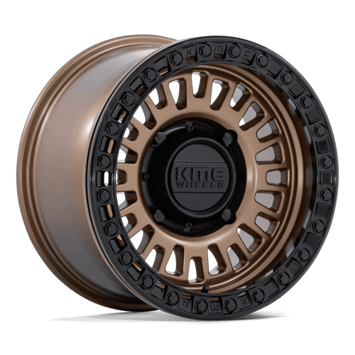 KMC Powersports AZTEC UTV BEADLOCK 6x139.7 15x8 +0 Matte Bronze W/ Matte Black Rg