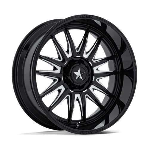 MSA Offroad Wheels COMMANDER UTV 6x139.7 24x10 -25 Gloss Black Milled