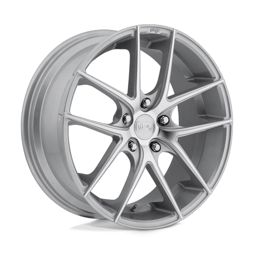 Niche 1PC TARGA 5x112 19x9.5 +50 Gloss Silver Machined