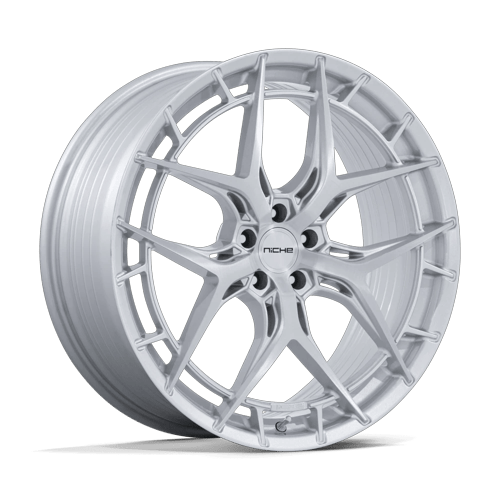 Niche 1PC RIVIERA 5x112 20x9 +20 Gloss Silver W/ Brushed Face