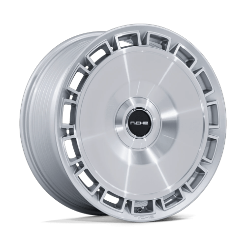 Niche 1PC VENICE 5x108 / 5x112 20x9 +45 Gloss Silver W/ Machined Face